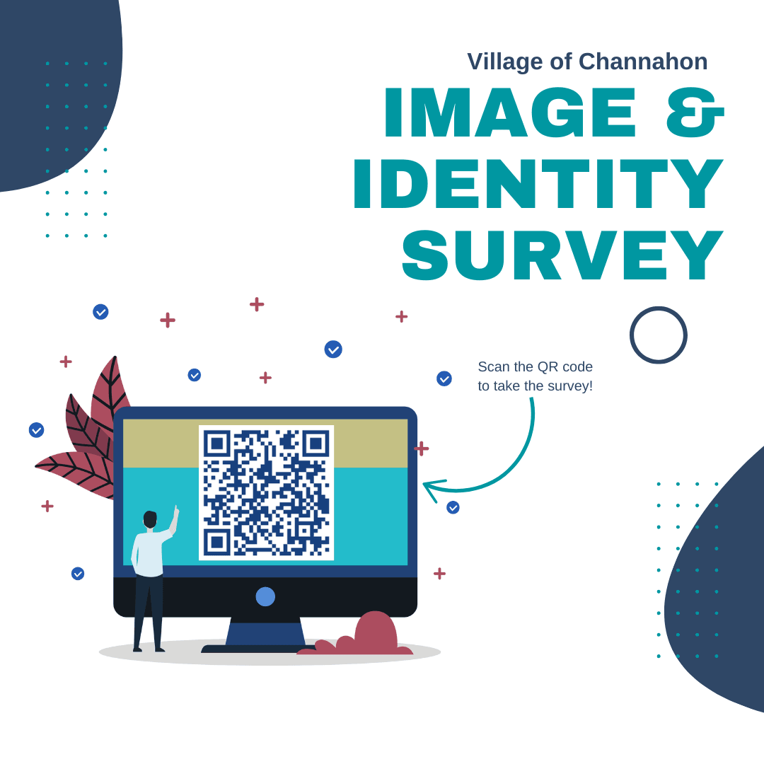 Image advertising the Village's brand identity survey