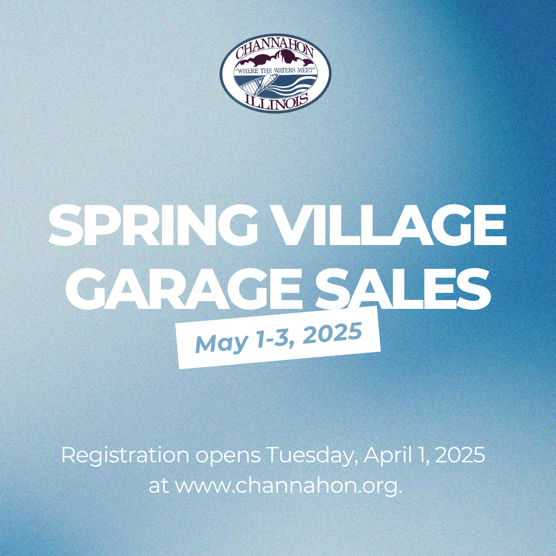 Graphic advertising spring 2025 garage sales May 1-3