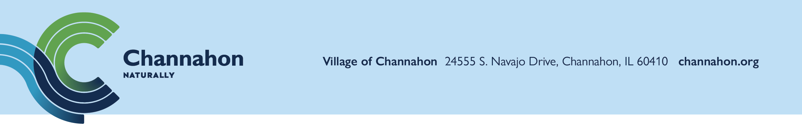 Image of the Village of Channahon letterhead header