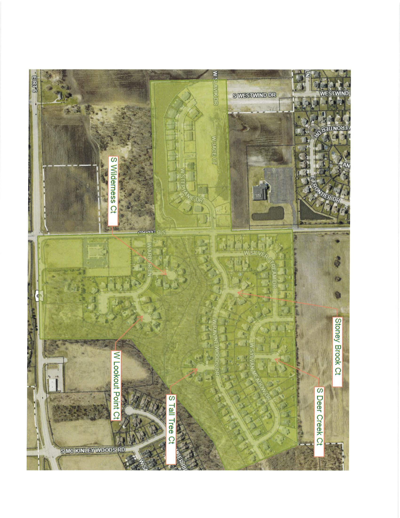 Map depicting area of water main repairs for 8/28/2024