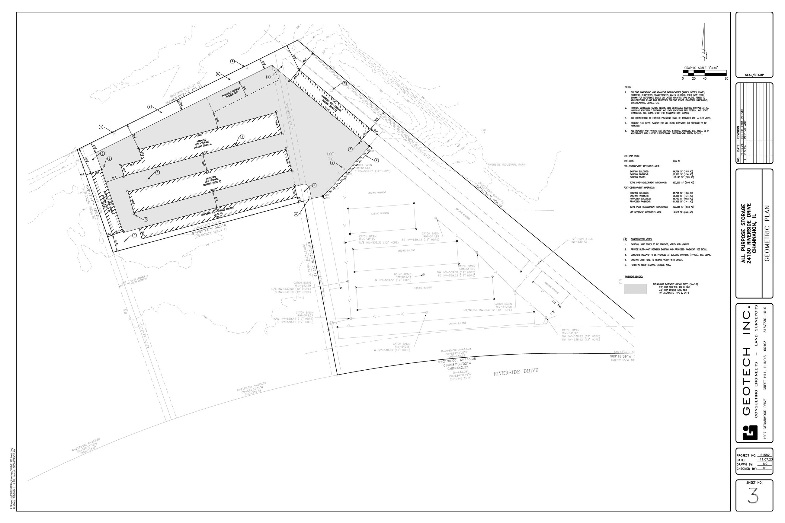 All Purpose Storage Site Plan